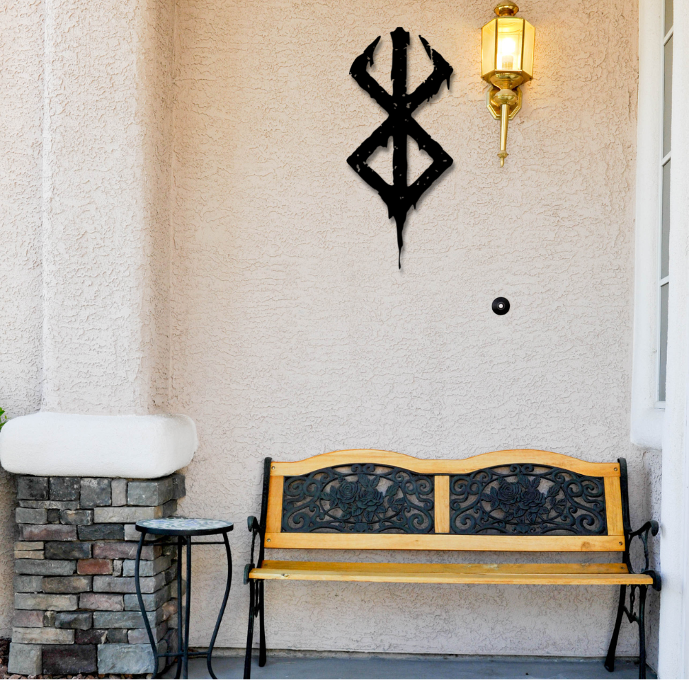 Viking Berserker Rune Metal Wall Sign