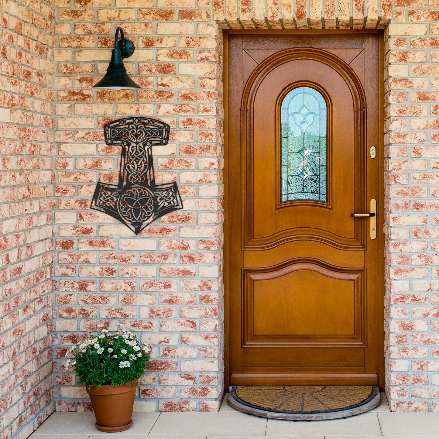 Thor's Hammer Metal Wall Sign