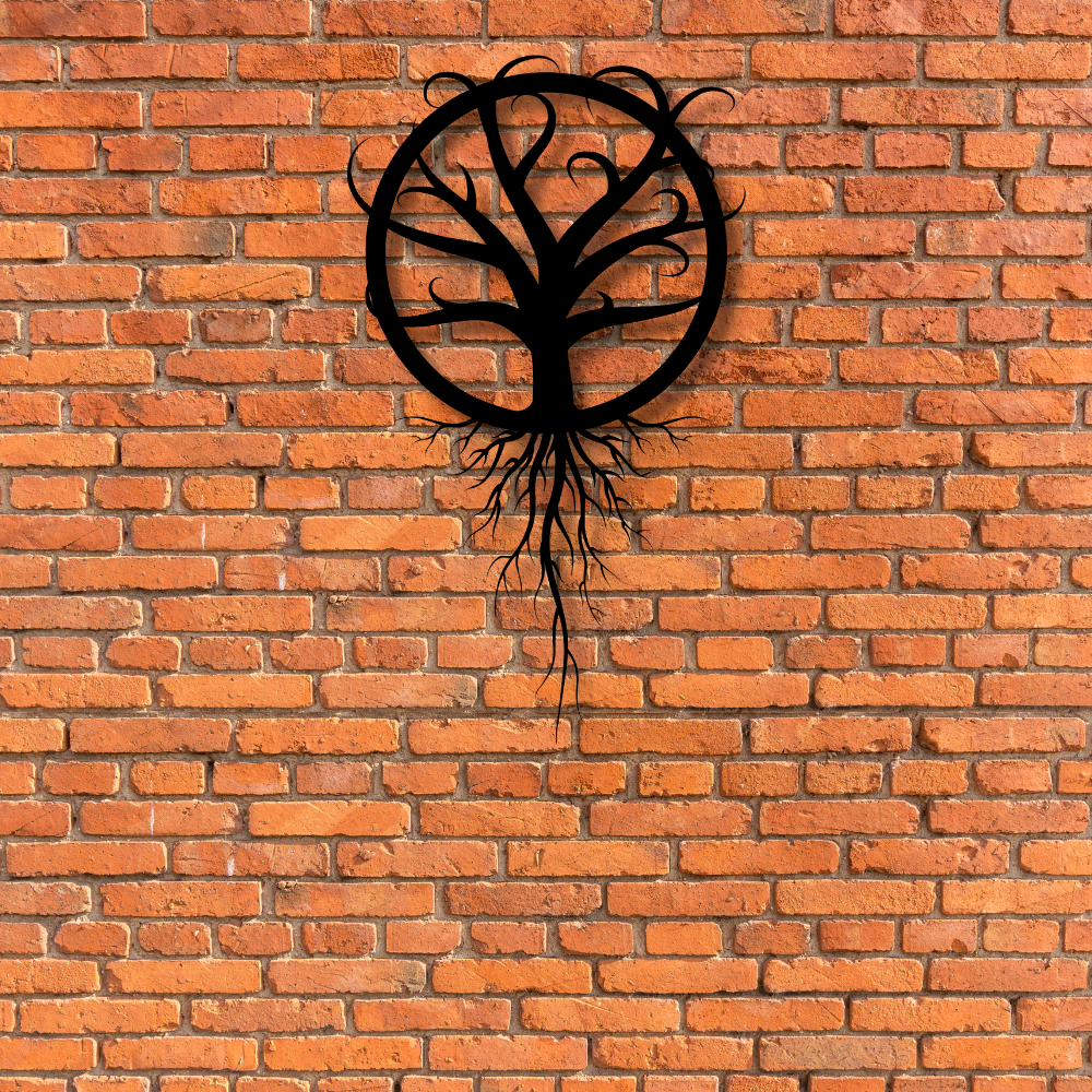 Viking Mystic Tree of Life Symbol Metal Wall Sign