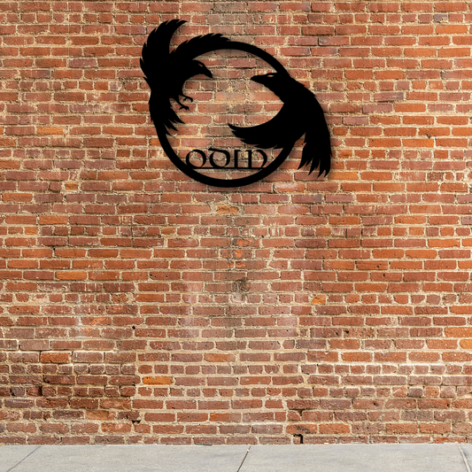 Odin's Ravens Metal Wall Sign