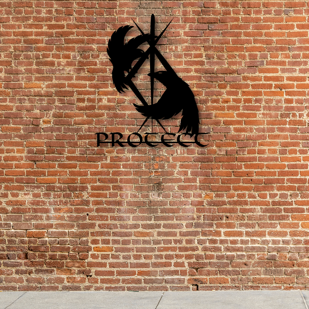 Viking Protect Metal Wall Sign