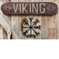 Viking Compass Vegvisir Metal Wall Sign