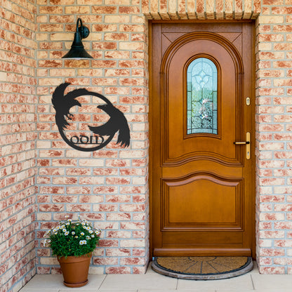 Odin's Ravens Metal Wall Sign