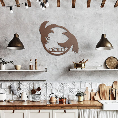 Odin's Ravens Metal Wall Sign