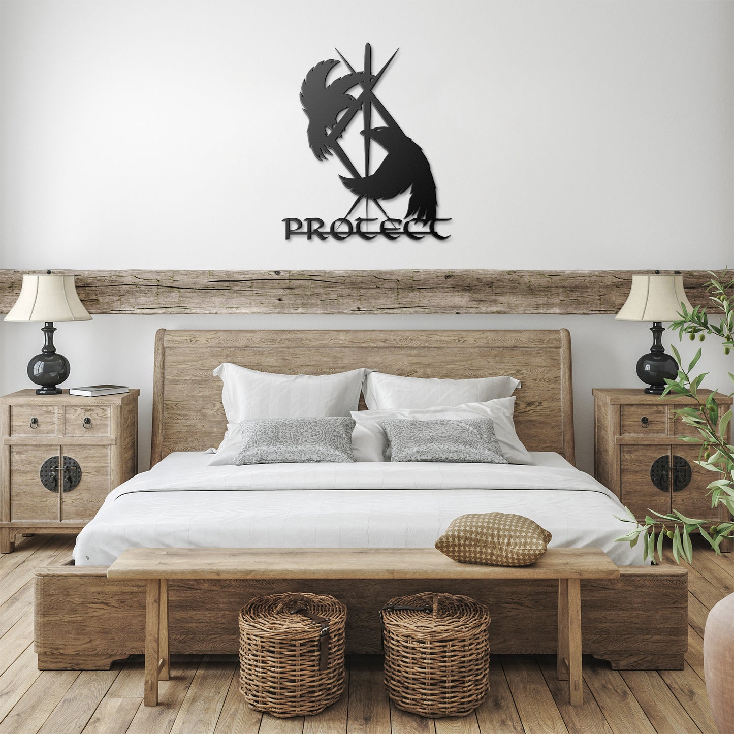 Viking Protect Metal Wall Sign